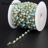 4*6mm Rondelle Crystal Bead Chain 5M/Lot