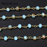 4*6mm Rondelle Crystal Bead Chain 5M/Lot