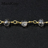 4*6mm Smoky Crystal Bead Chains 5M/Lot