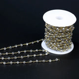 4*6mm Smoky Crystal Bead Chains 5M/Lot