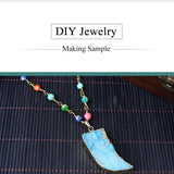 Opal Moonstone Bead Chain Plating Rhinestone Chain 5M