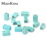 4x8mm Rectangular Column Turquoises Stone Beads For Jewelry Making