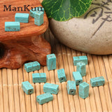 4x8mm Rectangular Column Turquoises Stone Beads For Jewelry Making