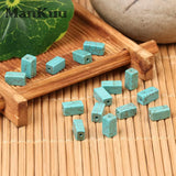 4x8mm Rectangular Column Turquoises Stone Beads For Jewelry Making