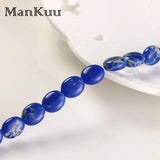 Dark Pattern Oval Sea Sediment Jaspers Loose Beads 20pcs/Lot