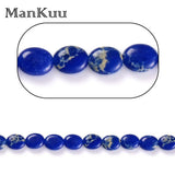 Dark Pattern Oval Sea Sediment Jaspers Loose Beads 20pcs/Lot