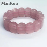 Natural Healing Rose Quartz Bracelet Charm Women's Jewelry