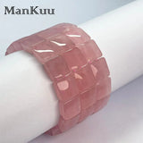 Natural Healing Rose Quartz Bracelet Charm Women's Jewelry