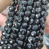 10mm Natural Agate Stone Heart Loose Beads 37pcs
