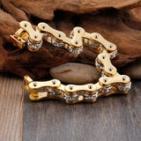Stainless Steel Bicycle Link Chain Bracelet for Men
