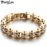 Stainless Steel Bicycle Link Chain Bracelet for Men