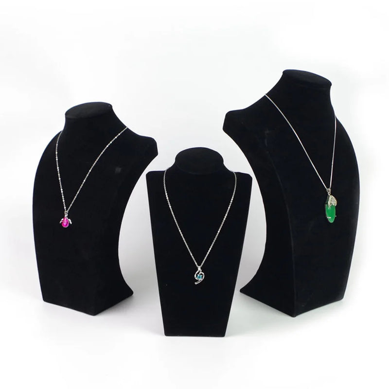 Velvet Necklace Display Stand Holder for Shows