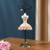 Metal Mannequin Dress Holder Jewelry Rack with 6 Hooks