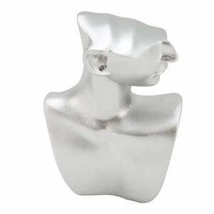 Mannequin Earring Necklace Stand Sliver Jewelry Display