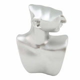 Mannequin Earring Necklace Stand Sliver Jewelry Display