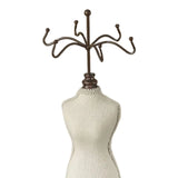 Mannequin Jewelry Organizer Stand Display Holder Rings Countertop