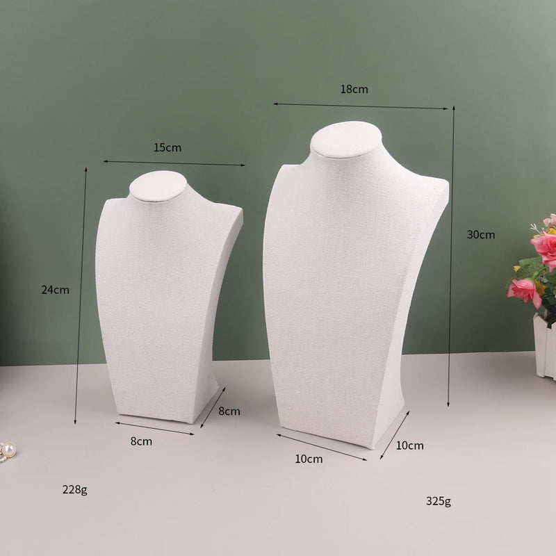 Linen Necklace Pendant Display Stand Holder