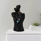 Resin Jewelry Necklace Display Bust Holder Rack for Necklaces