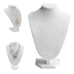 Velvet Necklace Pendant Chain Jewelry Display Stand Holder