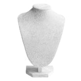 Velvet Necklace Pendant Chain Jewelry Bust Display Stand Holder