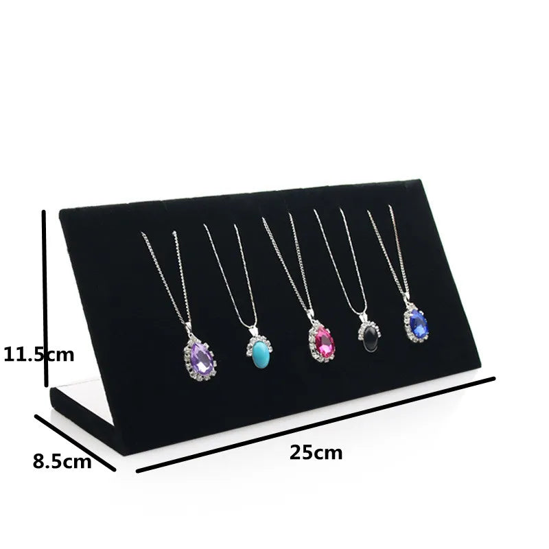 Velvet Suede Jewelry Display Stand Holder Rack