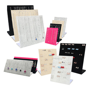 Velvet Suede Jewelry Display Stand Holder Rack