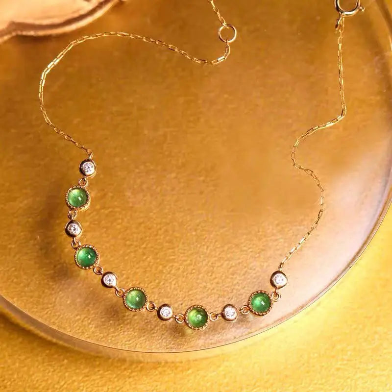 Mantianxing Natural Emerald Bracelet with Unique Style