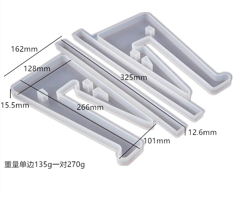 Silicone Mold for DIY Crystal Epoxy Resin Computer Stand