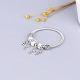 Mixed Crystal Chakra Bracelet with Heart Charm