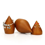 Solid Wood Bracelet & Earrings Display - Creative Conic Jewelry Frame