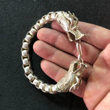 Tibetan Silver National Bracelet Ethnic Handmade Bangle