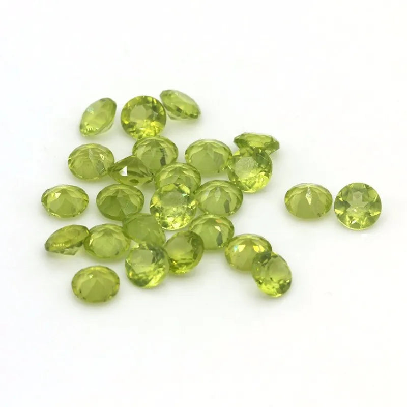 2.4mm Peridot Round Cut Loose Gemstone