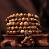 Nan 108 Level Aloe Kalimantan Bead Bracelets for Men and Women