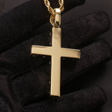 Zircon Cross Pendant Necklace Hip-Hop Jewelry