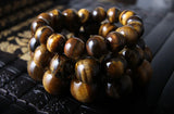 Yellow Tigereye Beaded Bracelet 8-12-18mm