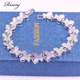 Butterfly Square Rose Red Jewelry For Women Pretty Style Bracelet