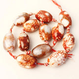 Mixed Red Leopard Pattern Dzi Agate Beads 10-40mm for DIY Jewelry Making