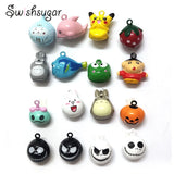 Enamel Cartoon Jingle Bell Charms Christmas Pet Jewelry