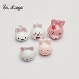 Enamel Cartoon Jingle Bell Charms Christmas Pet Jewelry
