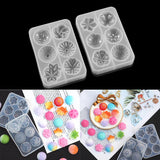 Flowers Shape Epoxy Resin Mold Cake Fondant DIY Decoration Chocolate Sugar Polym