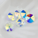 Sew On crystal Rhinestones AB glass crystal pendants star flower rivoli DIY