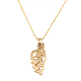 Corsica Map Pendant Necklace for Women Jewelry