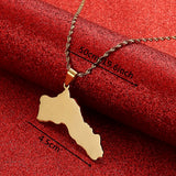 Map Pendant Necklace Kurdistan Maps Necklace Jewelry For Women Men Gift