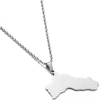 Map Pendant Necklace Kurdistan Maps Necklace Jewelry For Women Men Gift
