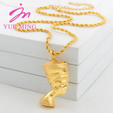 Africa Map Pendant Necklace 18K Plated Copper Animal Pattern Jewelry