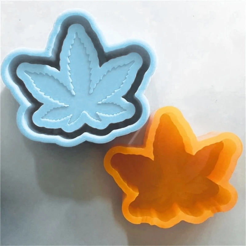 Maple Leaf Ashtray Epoxy Resin Mold Jewelry Storage Box Tray Silicone Mould