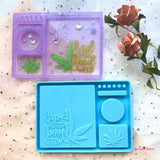 Maple Leaf Letter Tray Epoxy Mold Cosmetic Box Storage Organizer