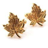 Maple Leaf Lion Head Cufflinks Crystal Jewelry French Shirt Buttons