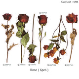 Maple Leaf Sunflower Rose Wheat Daisy Resin Stickers DIY Mold Filler