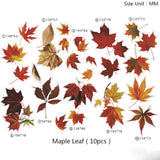 Maple Leaf Sunflower Rose Wheat Daisy Resin Stickers DIY Mold Filler